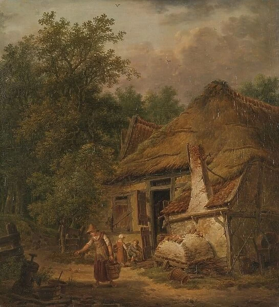 Farmhouse near Helvoirt, 1814-1816. Creator: Pieter Barbiers