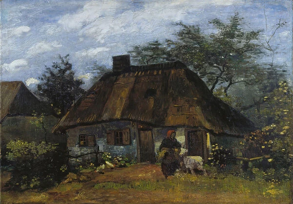 Farmhouse in Nuenen (La Chaumiere). Artist: Gogh, Vincent, van (1853-1890)