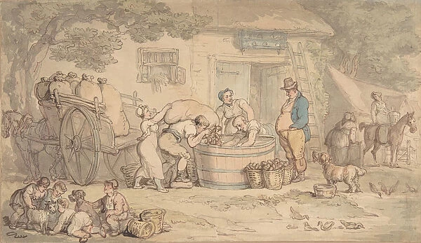 Farming scene, 1780-1827. Creator: Thomas Rowlandson
