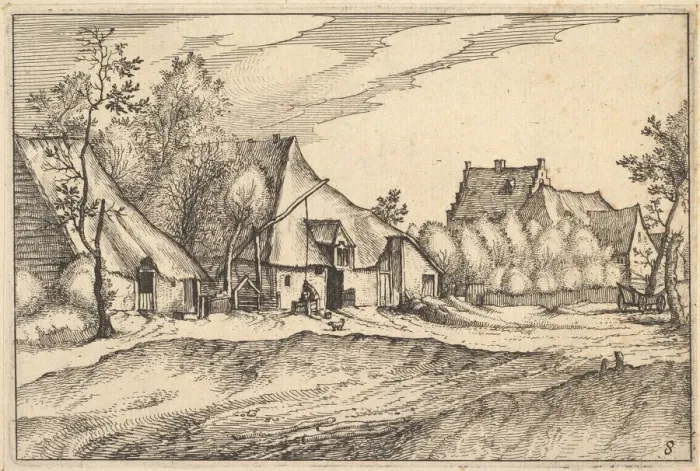 Framed Print : Farms in a Village from Regiunculae et Villae Aliquot Ducatus Brabantiae, ca. 1610 Framed Print : Farms in a Village from Regiunculae et Villae Aliquot Ducatus Brabantiae, ca. 1610