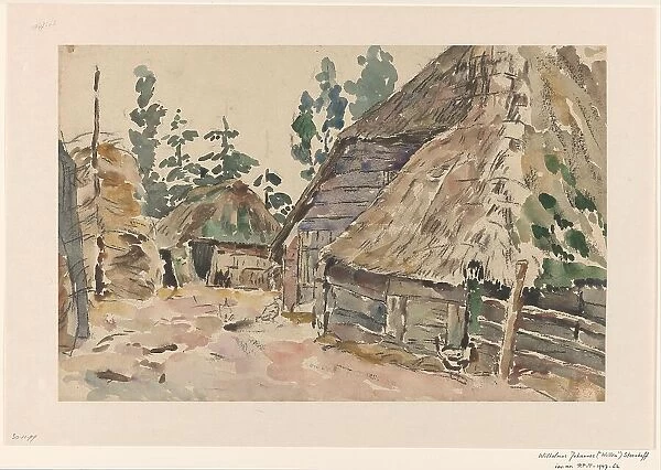 Farmyard, 1873-1932. Creator: Willem Steenhoff