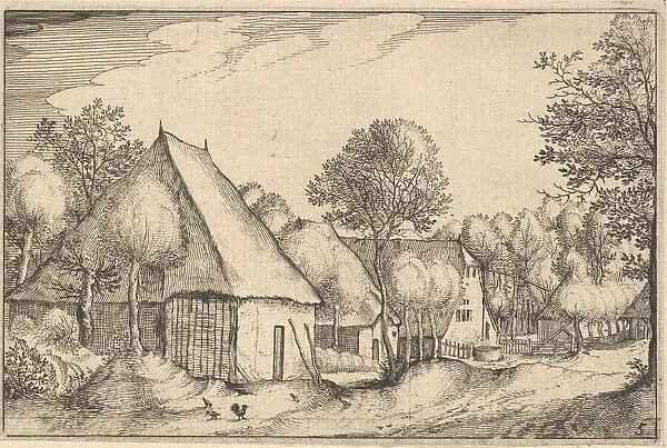 Farmyard, plate 5 from Regiunculae et Villae Aliquot Ducatus Brabantiae, ca. 1610
