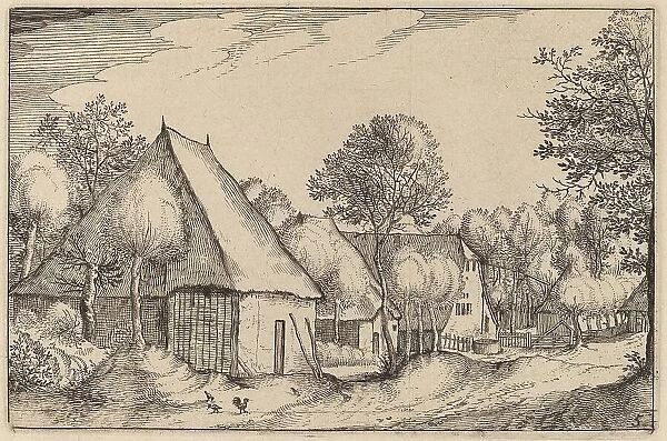 A Farmyard, published 1612. Creator: Claes Jansz Visscher