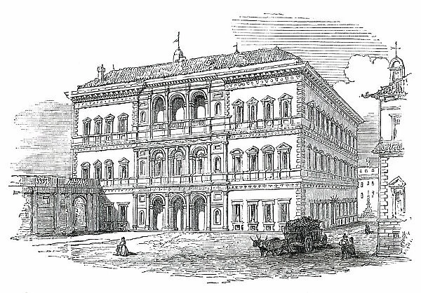 Farnese Palace - Rome, 1850. Creator: Unknown