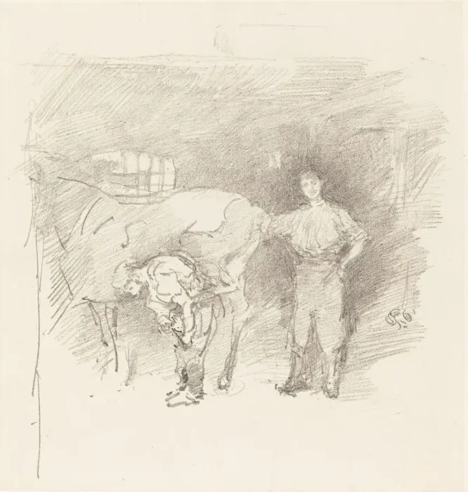 Framed Print : The Farriers, 1888. Creator: James Abbott McNeill Whistler Framed Print : The Farriers, 1888. Creator: James Abbott McNeill Whistler