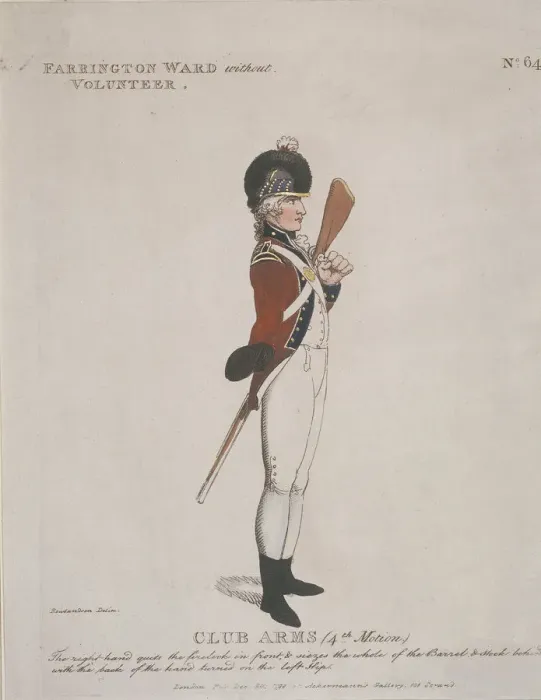 Framed Print : Farrington Ward Without Volunteer holding a rifle, 1798 Framed Print : Farrington Ward Without Volunteer holding a rifle, 1798