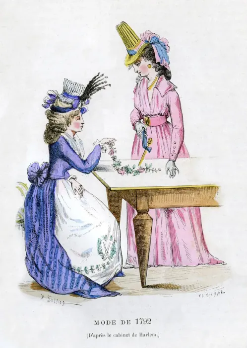 Framed Print : Fashion of 1792 (1882-1884) Framed Print : Fashion of 1792 (1882-1884)