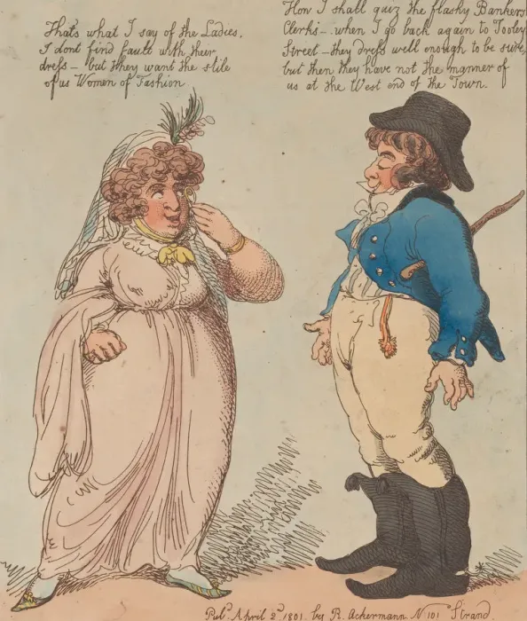 Framed Print : Fashion, April 2, 1801. April 2, 1801. Creator: Thomas Rowlandson Framed Print : Fashion, April 2, 1801. April 2, 1801. Creator: Thomas Rowlandson