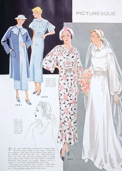 Fashion illustration, 1935