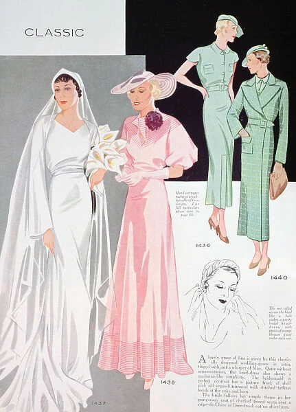 Fashion illustration, 1935