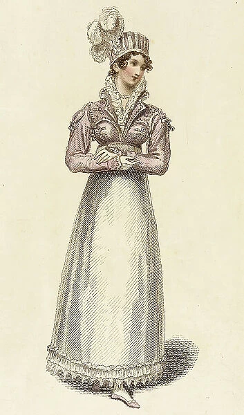 Fashion Plate (Angouleme Walking Dress), 1815. Creator: John Bell