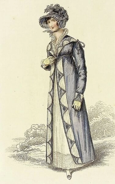 Fashion Plate (Autumnal Walking Dress), 1815. Creator: John Bell