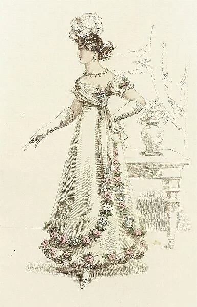 Fashion Plate (Ball Dress), 1821. Creator: John Bell