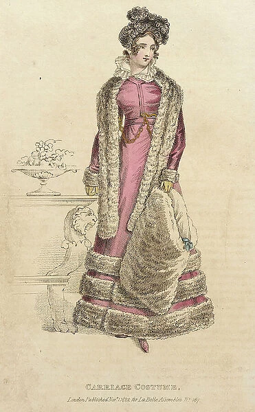 Fashion Plate (Carriage Costume), 1822. Creator: John Bell