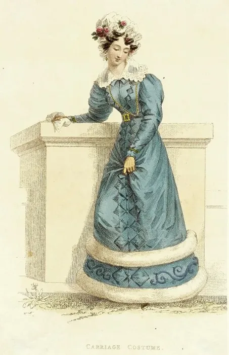 Framed Print : Fashion Plate (Carriage Costume), 1826. Creator: Rudolph Ackermann Framed Print : Fashion Plate (Carriage Costume), 1826. Creator: Rudolph Ackermann