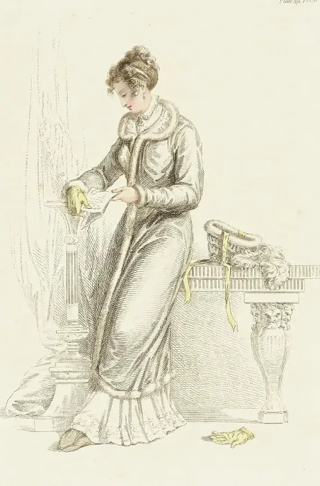 Framed Print : Fashion Plate (Carriage Dress), 1811. Creator: Rudolph Ackermann Framed Print : Fashion Plate (Carriage Dress), 1811. Creator: Rudolph Ackermann