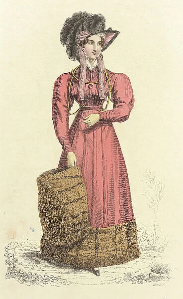 Fashion Plate (Carriage Dress), 1824. Creator: John Bell