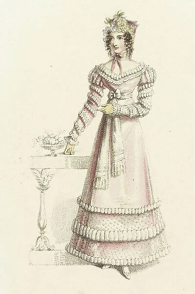 Fashion Plate (Dinner Dress), 1821. Creator: John Bell