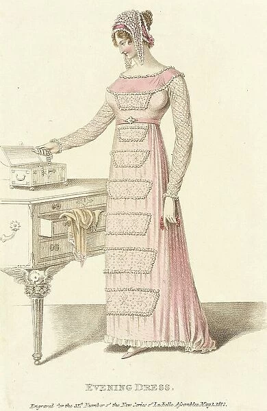 Fashion Plate (Evening Dress), 1812. Creator: Unknown