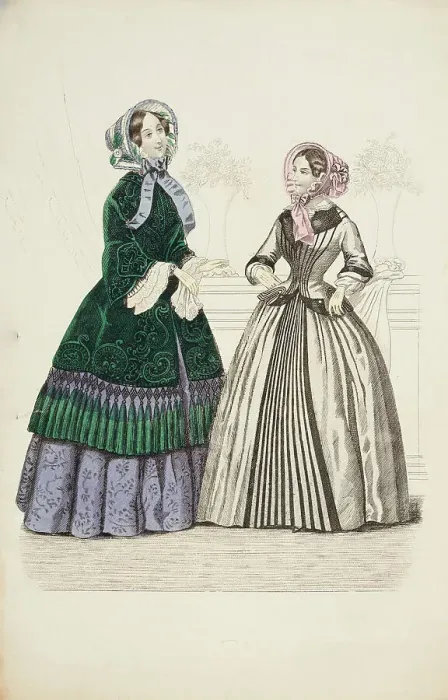 Framed Print : Fashion Plate - Fashions for December 1851. Creator: Unknown Framed Print : Fashion Plate - Fashions for December 1851. Creator: Unknown