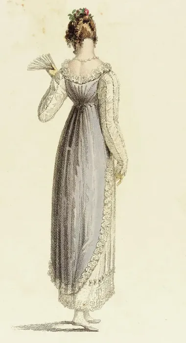 Framed Print : Fashion Plate (Full Dress), 1814. Creator: Rudolph Ackermann Framed Print : Fashion Plate (Full Dress), 1814. Creator: Rudolph Ackermann