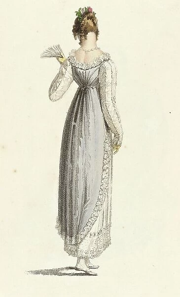 Fashion Plate (Full Dress), 1814. Creator: Rudolph Ackermann