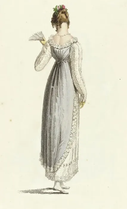 Framed Print : Fashion Plate (Full Dress), 1814. Creator: Rudolph Ackermann Framed Print : Fashion Plate (Full Dress), 1814. Creator: Rudolph Ackermann