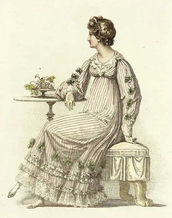 Framed Print : Fashion Plate (Half Dress), 1816. Creator: Rudolph Ackermann Framed Print : Fashion Plate (Half Dress), 1816. Creator: Rudolph Ackermann