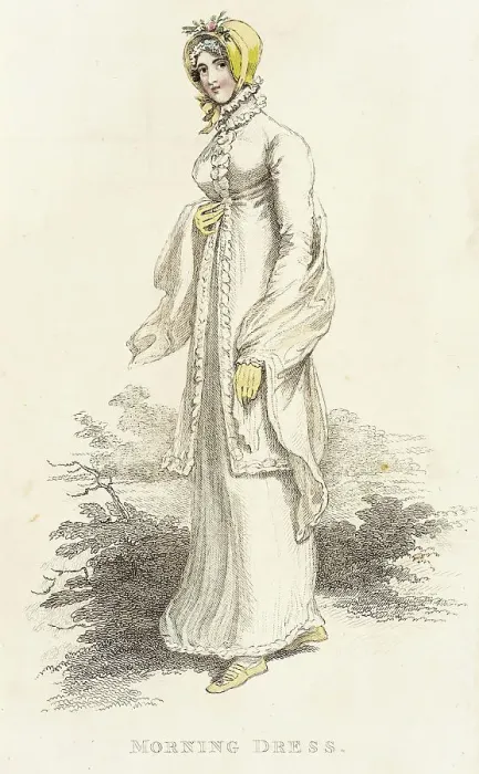 Framed Print : Fashion Plate (Morning Dress), 1812. Creator: Unknown Framed Print : Fashion Plate (Morning Dress), 1812. Creator: Unknown