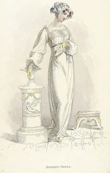 Fashion Plate (Morning Dress), 1812. Creator: Rudolph Ackermann
