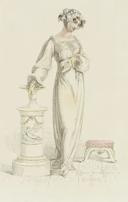 Framed Print : Fashion Plate (Morning Dress), 1812. Creator: Rudolph Ackermann Framed Print : Fashion Plate (Morning Dress), 1812. Creator: Rudolph Ackermann