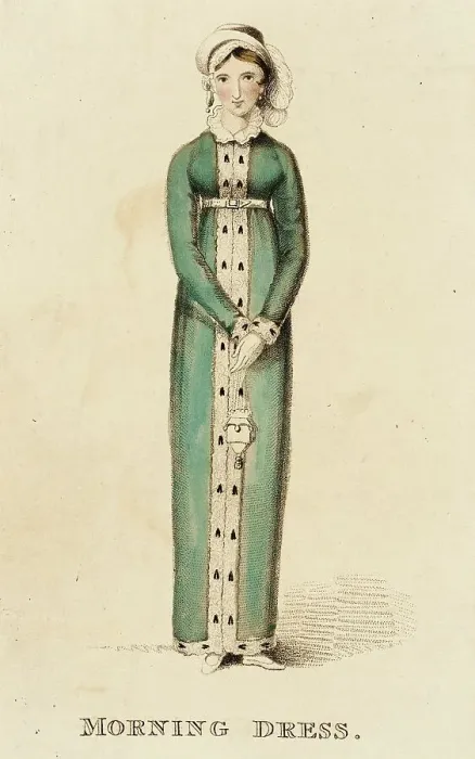 Framed Print : Fashion Plate (Morning Dress), 1813. Creator: Unknown Framed Print : Fashion Plate (Morning Dress), 1813. Creator: Unknown