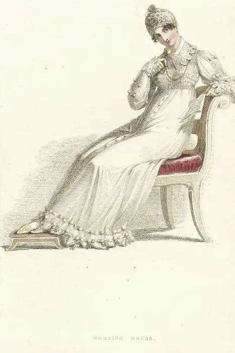 Framed Print : Fashion Plate (Morning Dress), 1814. Creator: Rudolph Ackermann Framed Print : Fashion Plate (Morning Dress), 1814. Creator: Rudolph Ackermann