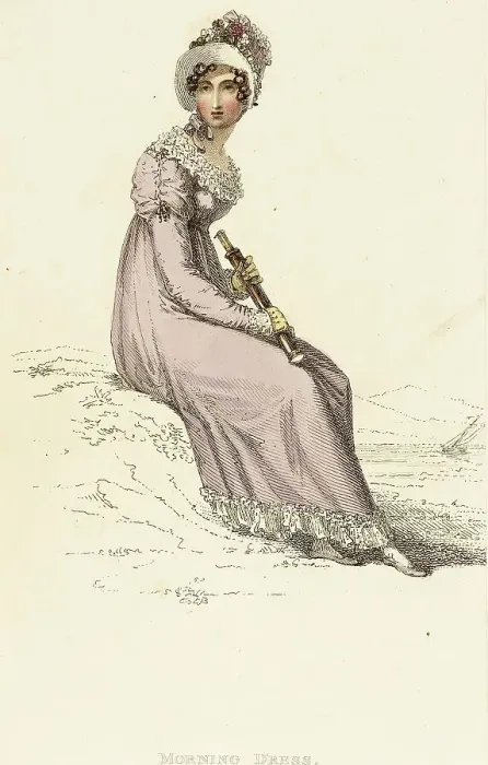 Framed Print : Fashion Plate (Morning Dress), 1814. Creator: Rudolph Ackermann Framed Print : Fashion Plate (Morning Dress), 1814. Creator: Rudolph Ackermann