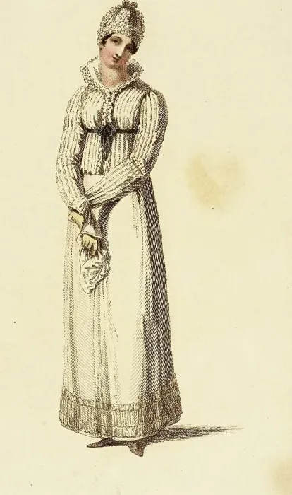 Framed Print : Fashion Plate (Morning Dress), 1815. Creator: Rudolph Ackermann Framed Print : Fashion Plate (Morning Dress), 1815. Creator: Rudolph Ackermann
