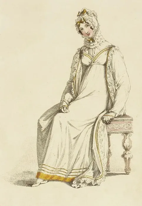 Framed Print : Fashion Plate (Morning Dress), 1817. Creator: Rudolph Ackermann Framed Print : Fashion Plate (Morning Dress), 1817. Creator: Rudolph Ackermann