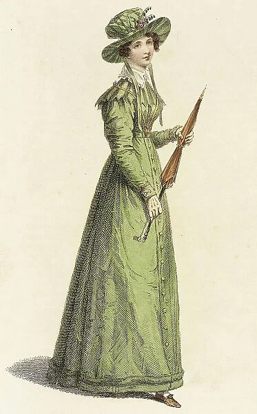 Fashion Plate (Morning Dress), 1825. Creator: Rudolph Ackermann