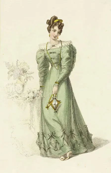 Framed Print : Fashion Plate (Morning Dress), 1826. Creator: Rudolph Ackermann Framed Print : Fashion Plate (Morning Dress), 1826. Creator: Rudolph Ackermann