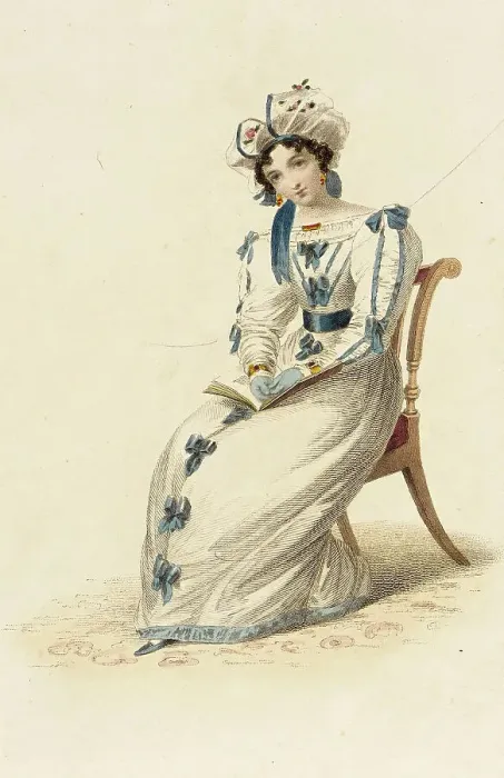 Framed Print : Fashion Plate (Morning Dress), 1827. Creator: Rudolph Ackermann Framed Print : Fashion Plate (Morning Dress), 1827. Creator: Rudolph Ackermann