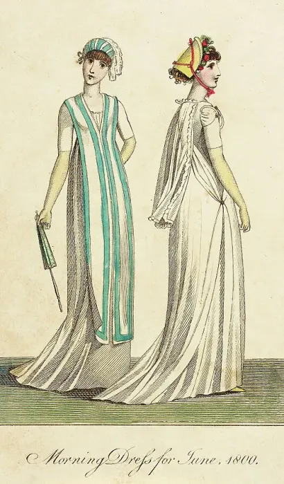 Framed Print : Fashion Plate (Morning Dress for June 1800), 1800. Creator: Unknown Framed Print : Fashion Plate (Morning Dress for June 1800), 1800. Creator: Unknown
