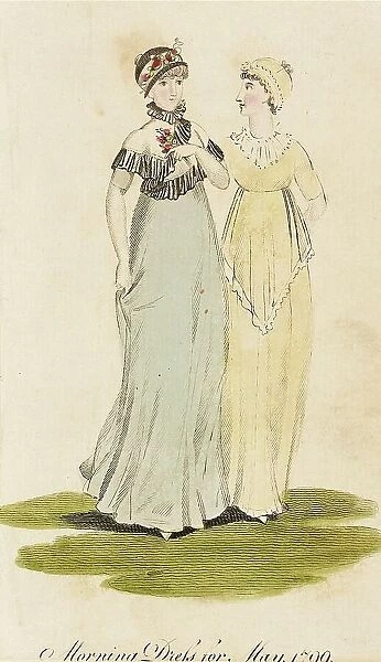 Fashion Plate (Morning Dress for May 1799), 1799. Creator: Unknown