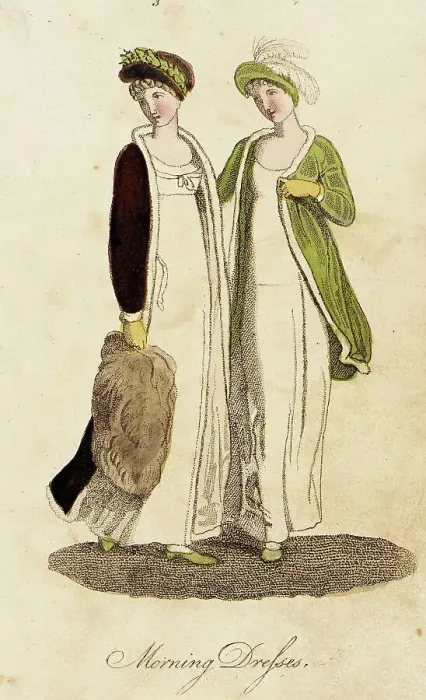 Framed Print : Fashion Plate (Morning Dresses), 1803. Creator: Unknown Framed Print : Fashion Plate (Morning Dresses), 1803. Creator: Unknown