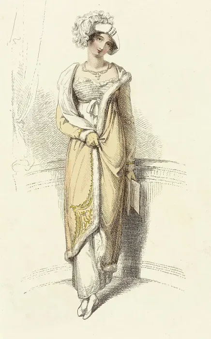 Framed Print : Fashion Plate (Opera Dress), 1813. Creator: Rudolph Ackermann Framed Print : Fashion Plate (Opera Dress), 1813. Creator: Rudolph Ackermann