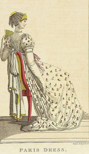 Fashion Plate (Paris Dress), between circa 1800 and circa 1805. Creator: Unknown