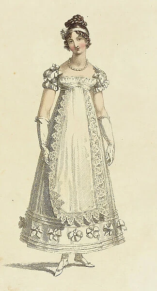 Fashion Plate (Parisian Ball Dress), 1817. Creator: Rudolph Ackermann