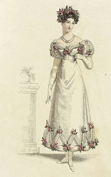 Fashion Plate (Parisian Ball Dress), 1820. Creator: John Bell