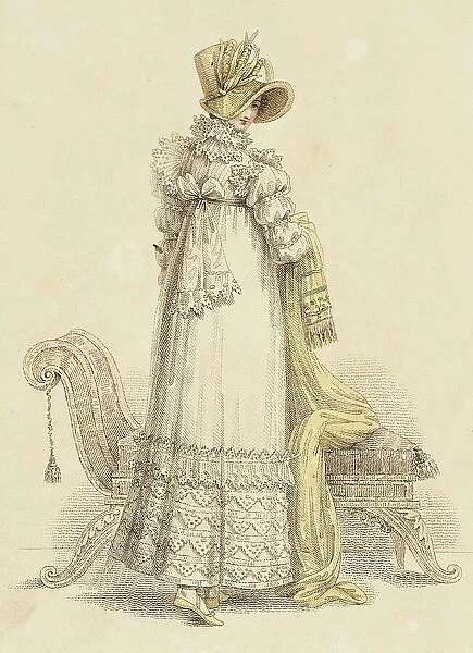 Fashion Plate (Parisian Walking Dress), 1816. Creator: John Bell