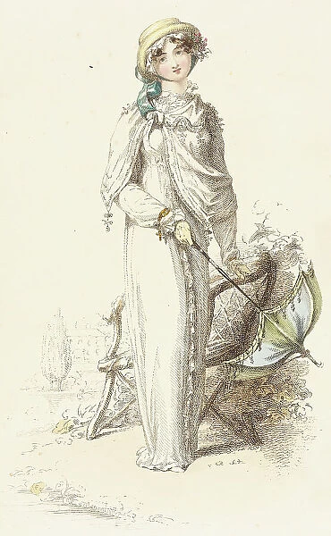 Fashion Plate (Promenade Dress), 1812. Creator: Unknown