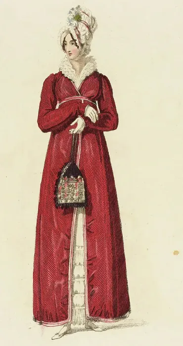 Framed Print : Fashion Plate (Promenade Dress), 1816. Creator: Rudolph Ackermann Framed Print : Fashion Plate (Promenade Dress), 1816. Creator: Rudolph Ackermann