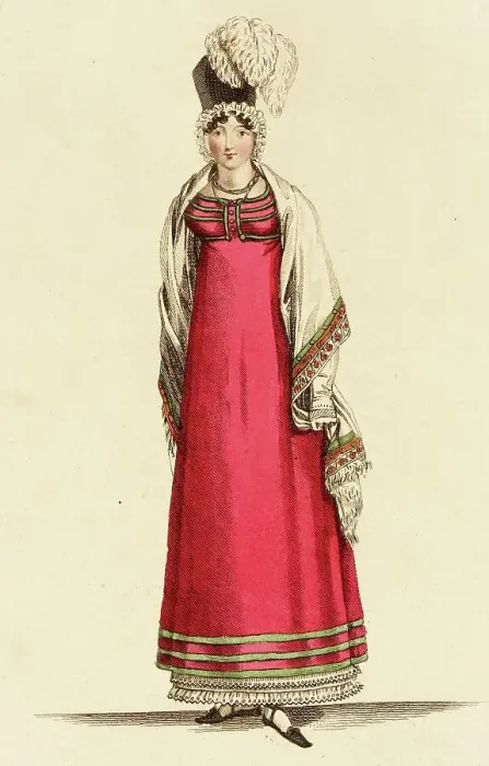 Framed Print : Fashion Plate (The Last Parsien Fashion), 1815. Creator: John Bell Framed Print : Fashion Plate (The Last Parsien Fashion), 1815. Creator: John Bell